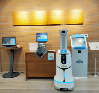 必发888登录入口智能 测温消毒机器人