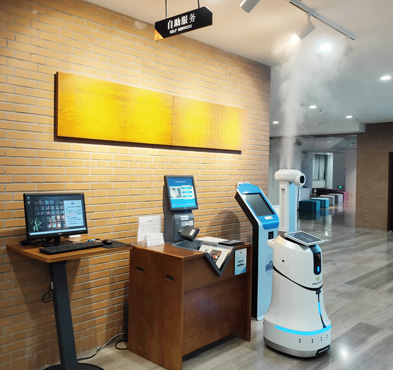 必发888登录入口智能 测温消毒机器人